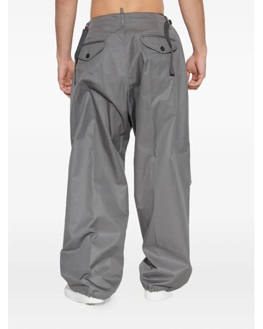 メンズ DSquared² ベルテッド パンツ Gray