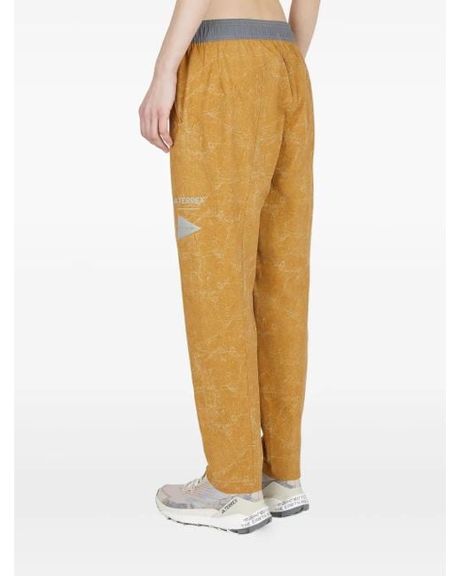 Adidas X And Wander Terrex Trainingsbroek in het Yellow