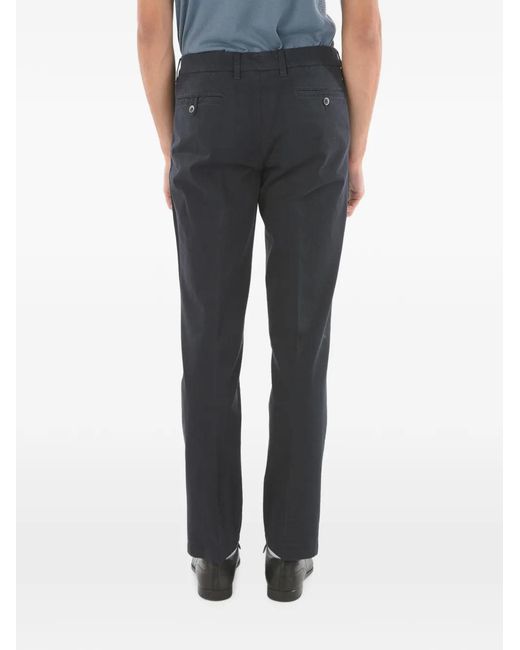 Corneliani Black Five-Pocket Cotton Chino Trousers for men