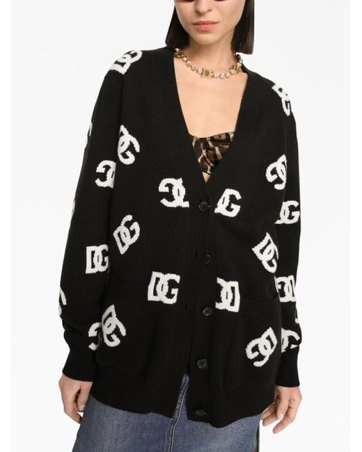 Dolce & Gabbana ニットロングカーディガン Black