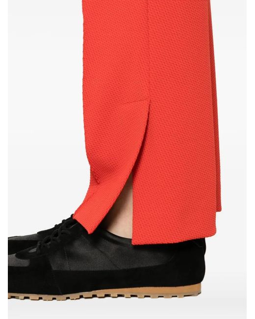 Marc Cain Red Logo-Appliqué Trousers