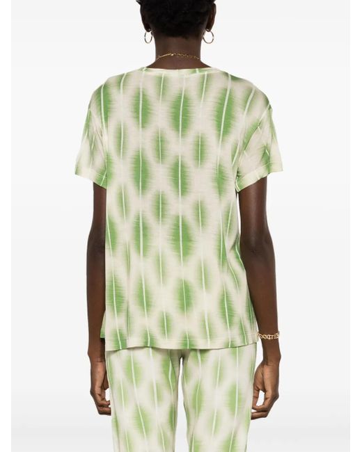 Lenny Niemeyer Green T-Shirt Mit Abstraktem Print