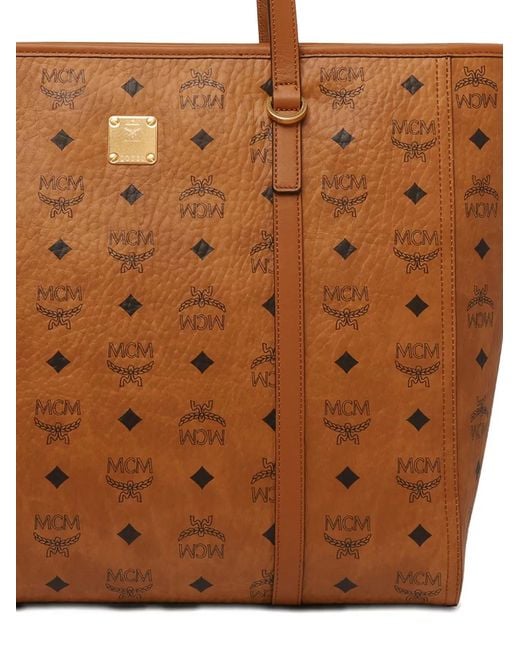 MCM Brown Medium Toni Visetos Tote Bag