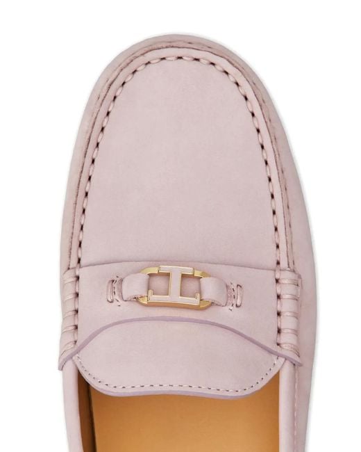Tod's Pink Oval-T Loafers