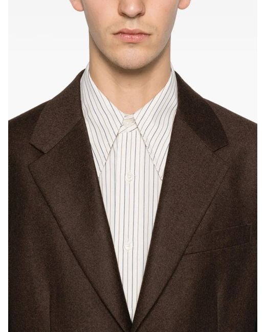 Ferragamo Brown Button Pocket Jacket for men