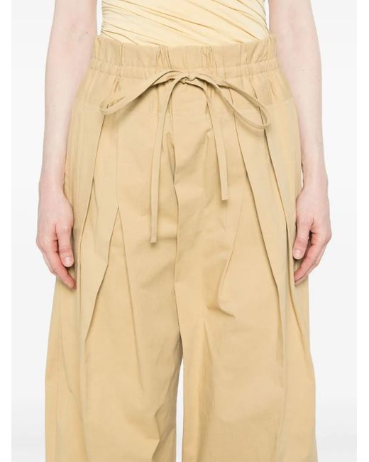 Jil Sander Natural Cotton Trousers