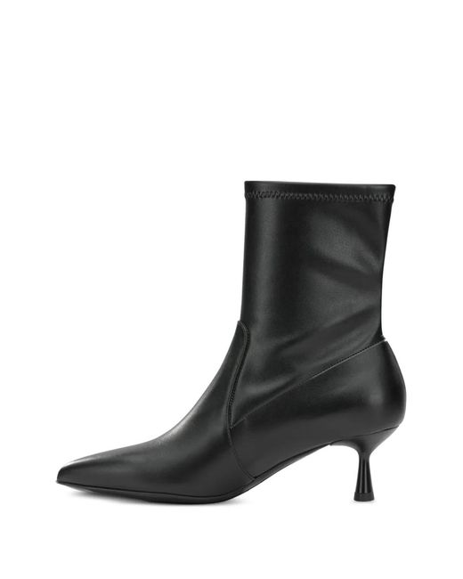 Sergio Levantesi Black Celine Pointed-Toe Heeled Ankle Boots