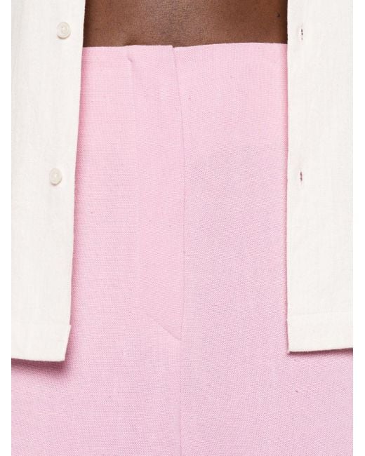 Pantalon palazzo Charis à taille haute Nanushka en coloris Pink