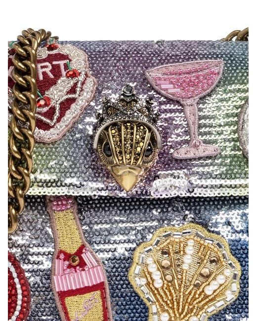 Kurt Geiger White Mini Kensington Shoulder Bag