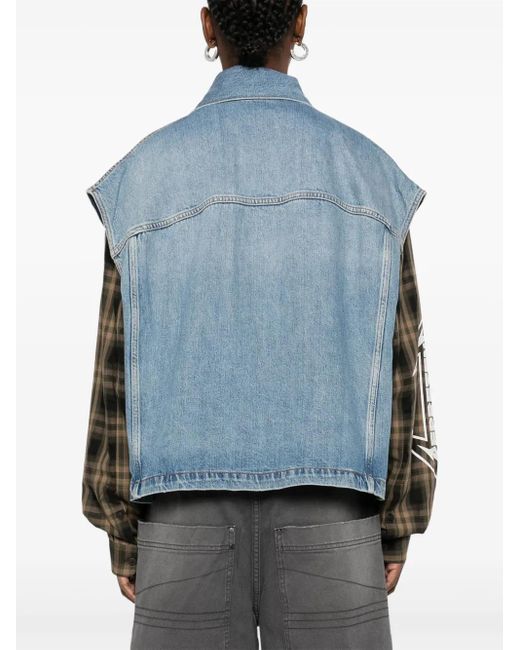 Haikure Blue Denim Gilet