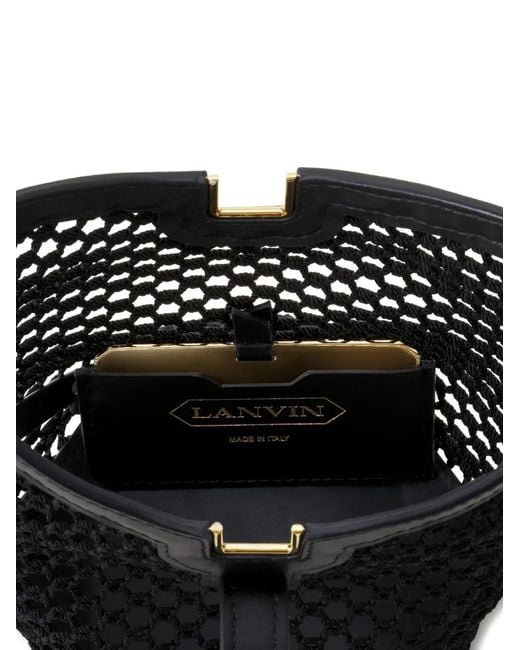 Borsa A Secchiello Con Borchie di Lanvin in Black