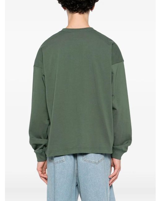 SPORT b. by agnès b. Green Dino-Embroidered T-Shirt for men
