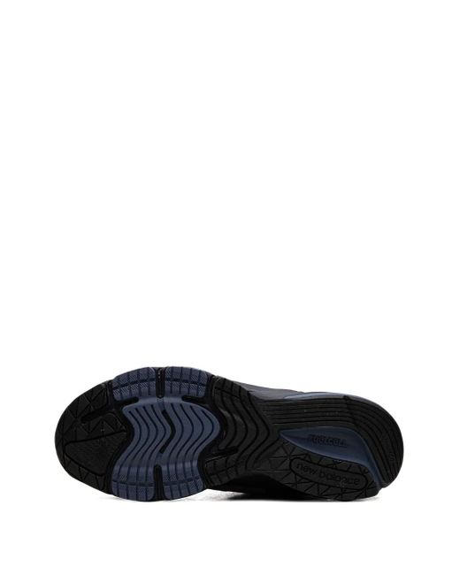 New Balance Blue Suede And Mesh Paneling Sneakers for men