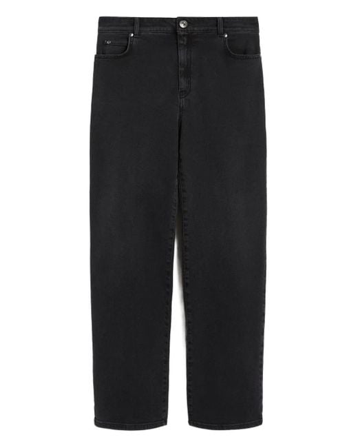 Max Mara Black Cinese Straight-Leg Jeans