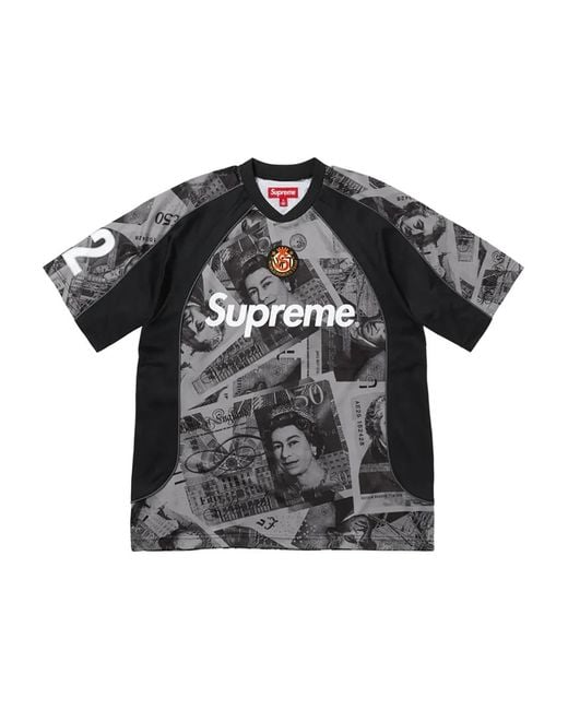 Supreme Black Pounds Soccer T-Shirt