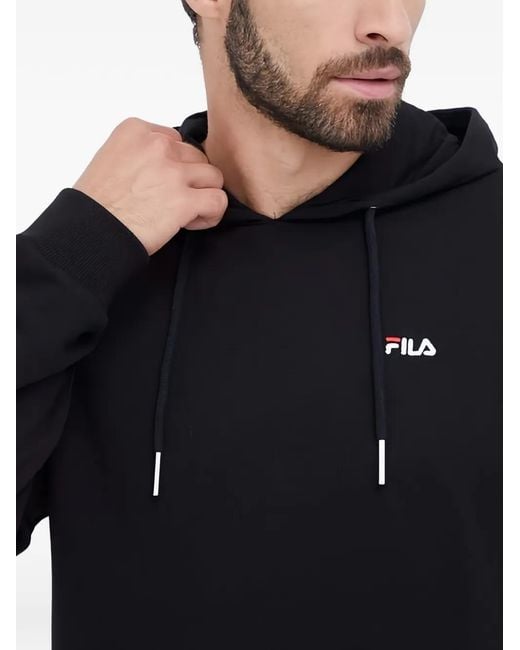 Fila Blue Drawstring Hooded Sweatshirt for men