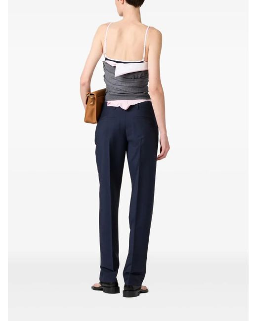 Miu Miu Blue Tailored Trousers