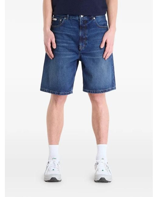Calvin Klein Blue 90S Oil Slick Denim Shorts for men