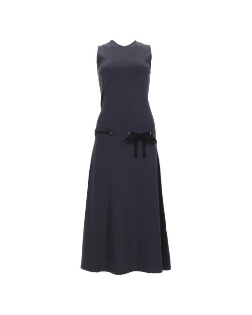 Paloma Wool Blue Suni Bow-Detail Sleeveless Midi Dress
