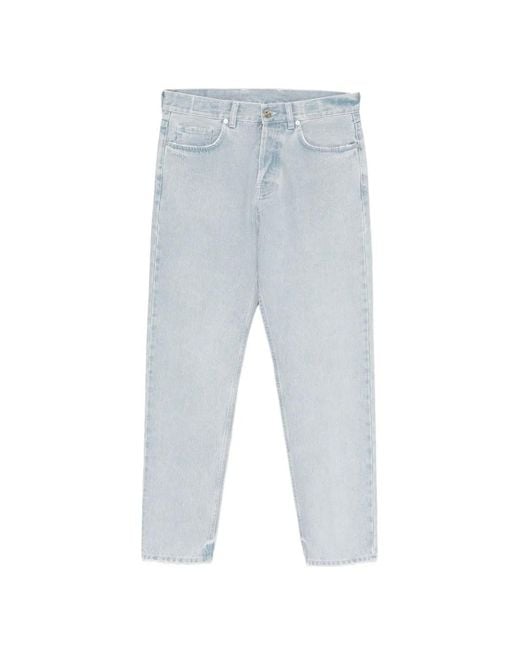 Eleventy White Button-Fastening Jeans for men