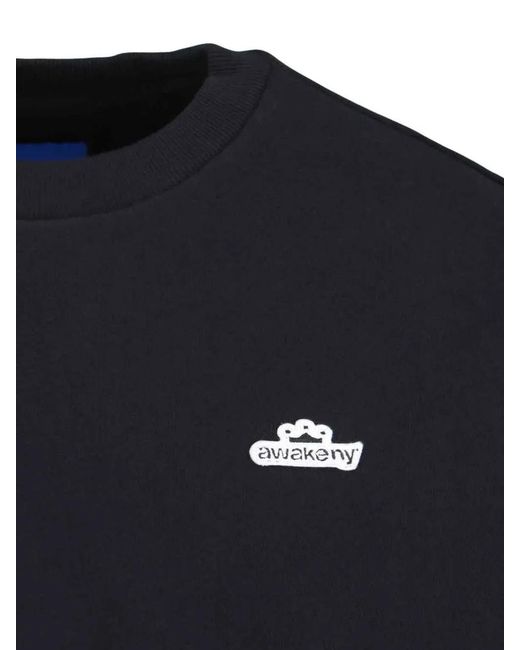 AWAKE NY Blue Logo-Patch Sweatshirt for men