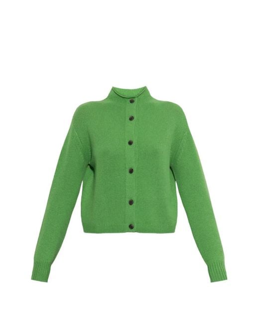 Lisa Yang Green Zirelle High-Neck Cardigan