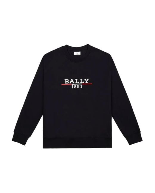 メンズ Bally エンブロイダリー スウェットシャツ Blue