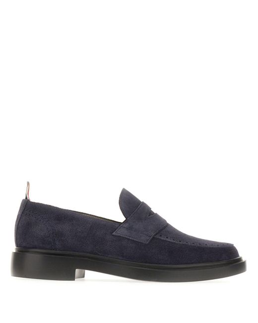 Thom Browne Blue Penny Loafers for men