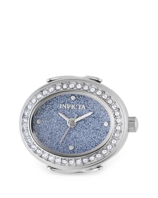 INVICTA WATCH Blue Mini Ring 24Mm Crystal-Embellished Watch