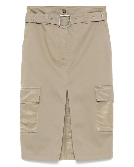 Pinko ベルテッド カーゴスカート Natural