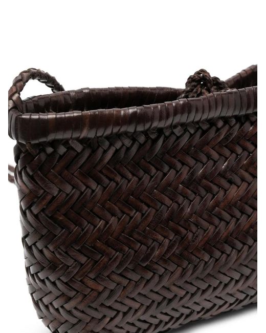 Dragon Diffusion Black Minsu Woven-Design Cross Body Bag