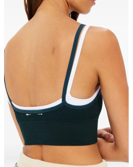 The Upside Black Maddie Seamless Double-Strap Bra