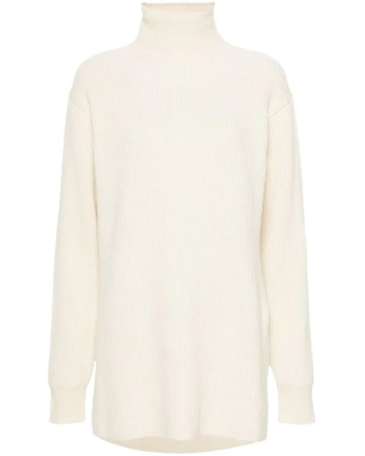 Jil Sander White Sweaters