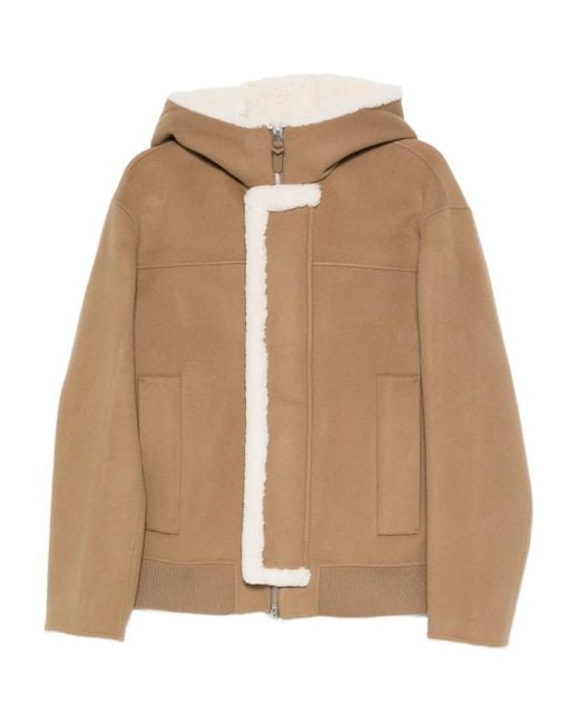 Mackage Natural Shearling-Trim Hooded Jacket for men