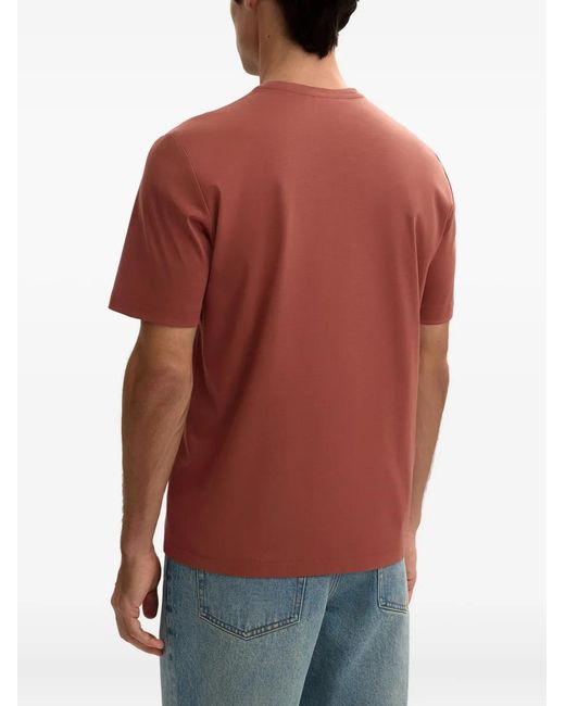 12 STOREEZ Red Short-Sleeve Crew-Neck T-Shirt for men