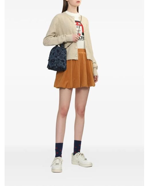A Bathing Ape Natural Bunny-Patch Button Cardigan