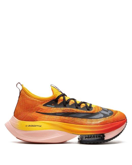 Nike Air Zoom Alphafly Next% Flyknit Sneakers in Orange for Men | Lyst