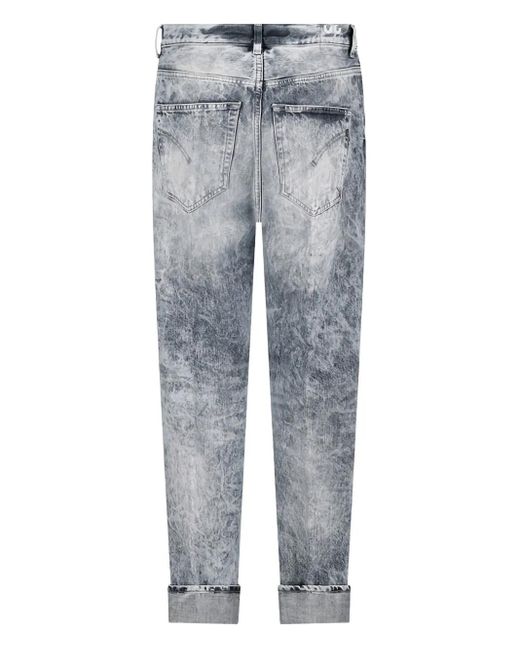 Dondup Blue Acid-Wash Jeans for men