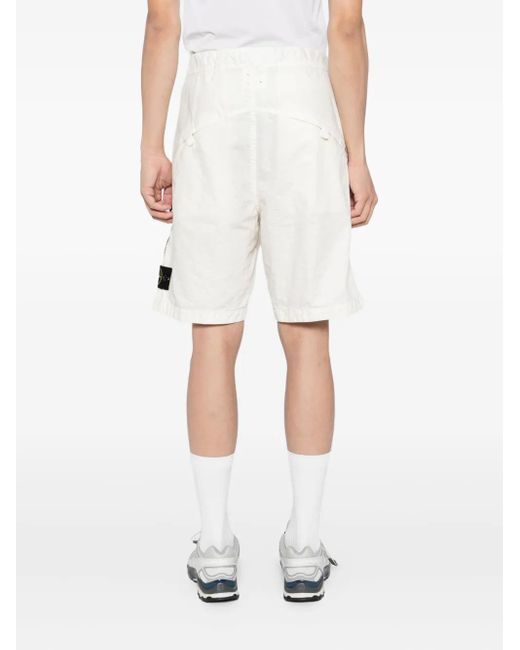 Stone Island Panama Shorts in White für Herren