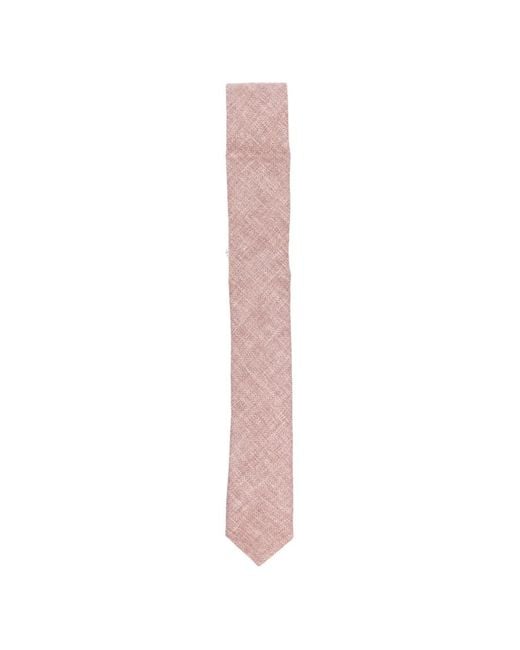 Eleventy White Woven Tie for men