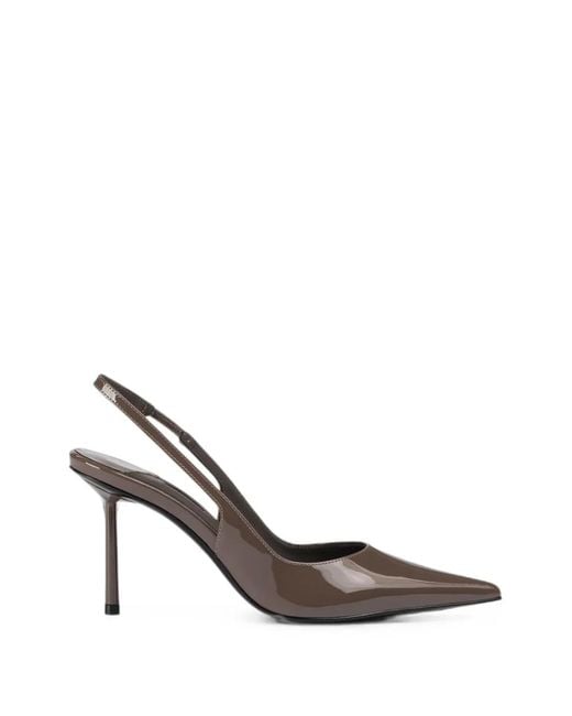 Le Silla Metallic Bella Leather Heeled Pumps
