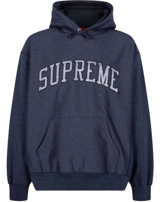 Supreme Blue Metallic Arc Hoodie