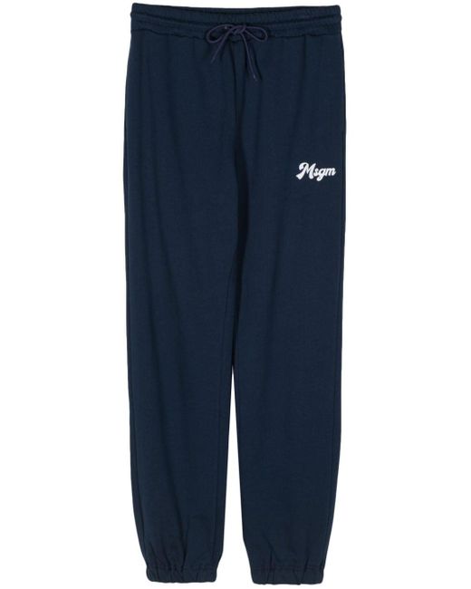 Pantalones de chándal con logo MSGM de color Blue