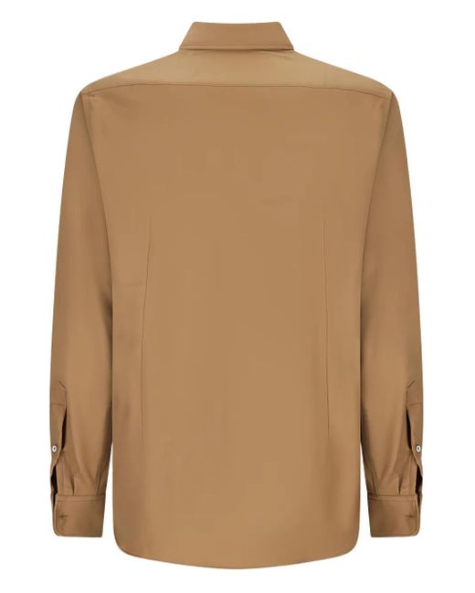 Lardini Brown Buttoned Shirt for men