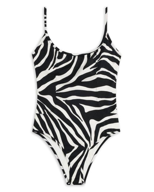 Tom Ford White Zebra Print Swimsuit