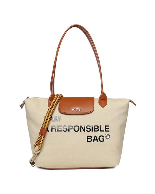 V73 White Responsibility Shoulder Bag