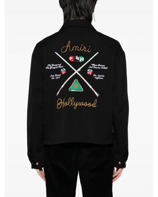 Amiri Black Bead-Embellished Jacket for men