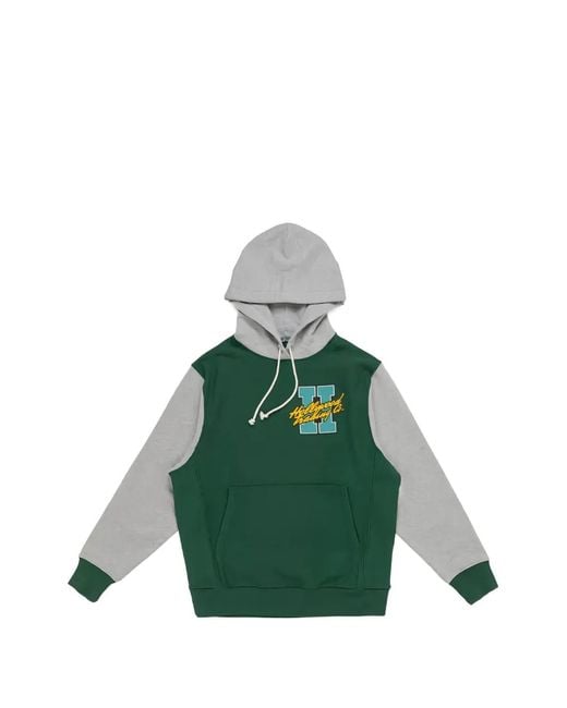 HTC Green My Hood Logo-Patch Drawstring Hoodie for men