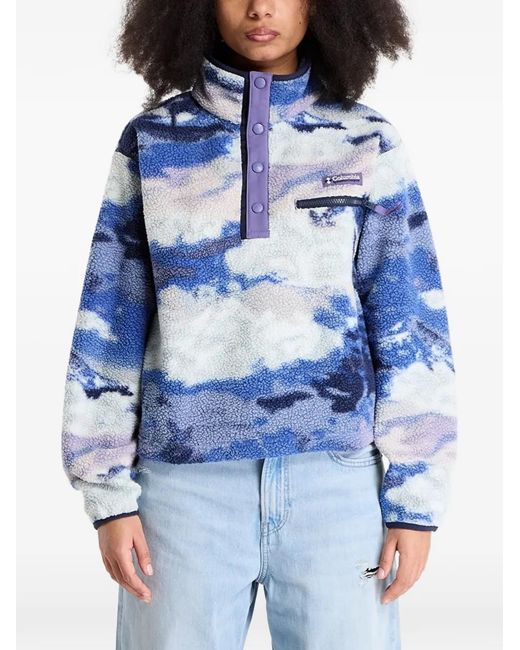 Columbia Blue Cloud-Print Sweatshirt