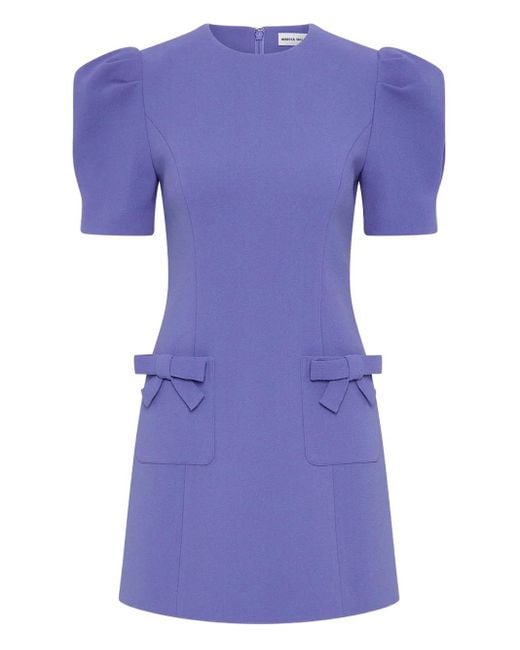 Robe Courte À Manches Bouffantes Violetta Rebecca Vallance en coloris Purple